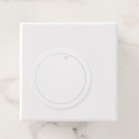 Elegant Silver Foil Blank Bedankjes Labels (Met doos)