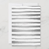 Elegant Silver Foil Cross & Foliage Christening Kaart (Achterkant)