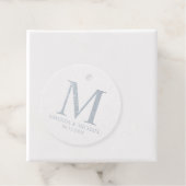 Elegant Silver Foil , gepersonaliseerd huwelijk Bedankjes Labels (Met doos)