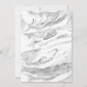 Elegant Silver Foil Marble Vrijgezellenfeest Kaart (Achterkant)
