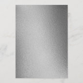 Elegant Silver Foil Share A Memory Kaart (Achterkant)