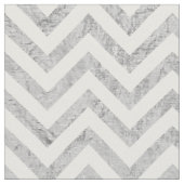 Elegant Silver Foil Zigzag Stripes Chevron Pattern Stof (Close Up)