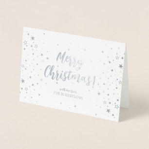 Elegant Silver-Folie voor kerstmis Folie Kaarten