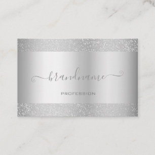 Elegant Silver gekleurd met Zilvergrens Visitekaartje