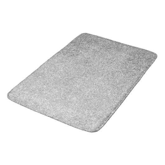 Elegant Silver Glitter Badmat (Gekanteld)