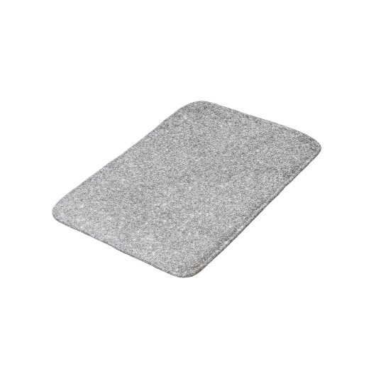 Elegant Silver Glitter Badmat (Gekanteld)