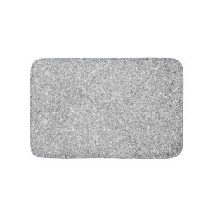 Elegant Silver Glitter Badmat