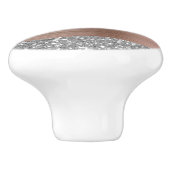 Elegant Silver Glitter bestuurt Roos Gold Metal Keramische Knop (Zijkant)