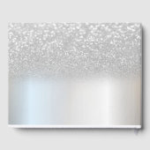 Elegant Silver Glitter Bokeh Gastenboek (Achterkant)