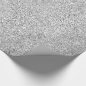 Elegant Silver Glitter Cadeaupapier (Hoek)