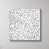 Elegant Silver Glitter Canvas Afdruk (Voorkant)
