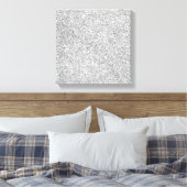 Elegant Silver Glitter Canvas Afdruk (Insitu (Slaapkamer))