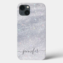 Elegant Silver Glitter Case-Mate iPhone Case