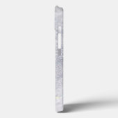Elegant Silver Glitter Case-Mate iPhone Case (Achterkant / Links)