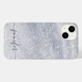 Elegant Silver Glitter Case-Mate iPhone Case (Achterkant (horizontaal))