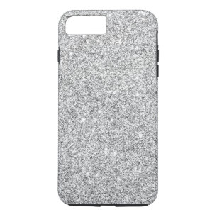 Elegant Silver Glitter iPhone 8/7 Plus Hoesje