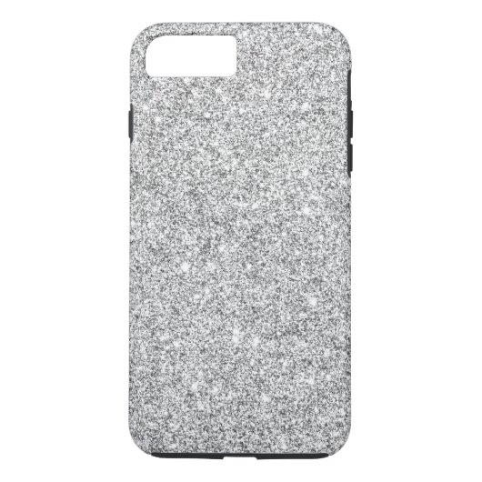 Elegant Silver Glitter Case-Mate iPhone Case (Achterkant)