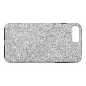 Elegant Silver Glitter Case-Mate iPhone Case (Achterkant (Horizontaal))