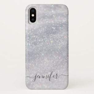 Elegant Silver Glitter Case-Mate iPhone Case