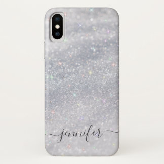 Elegant Silver Glitter Case-Mate iPhone Case
