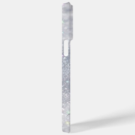 Elegant Silver Glitter Case-Mate iPhone Case (Achterkant / Rechts)