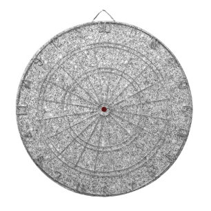 Elegant Silver Glitter Dartbord