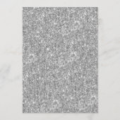 Elegant Silver Glitter Deel een Memory Kaart (Achterkant)