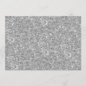 Elegant Silver Glitter Deel een Memory Kaart (Achterkant)