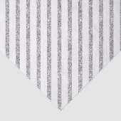 Elegant Silver Glitter Diagonal Stripes Patroon Tissuepapier (Detail)