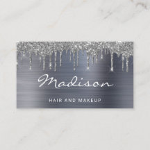 Elegant Silver Glitter Drift Stylist