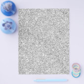 Elegant Silver Glitter Flyer (Enkel)