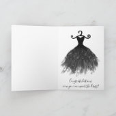 Elegant Silver Glitter Gefeliciteerd Afstuderen Kaart (Binnen)