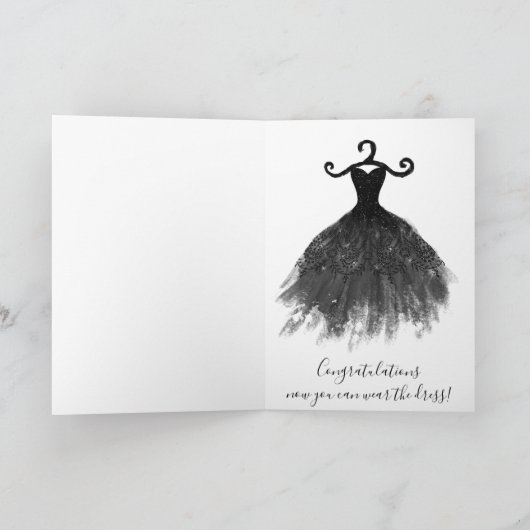 Elegant Silver Glitter Gefeliciteerd Afstuderen Kaart (Binnen)