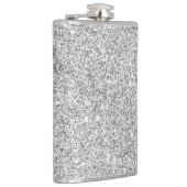 Elegant Silver Glitter Heupfles (Rechts)