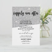 Elegant Silver Glitter is gelukkig altijd na het h Kaart (Staand voorkant)