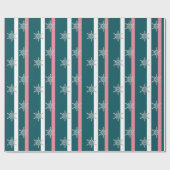 Elegant Silver Glitter-kerstboomschilderpatroon Cadeaupapier (Vlak)