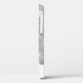 Elegant Silver Glitter-kerstboomschilderpatroon Case-Mate iPhone Case (Achterkant / Links)