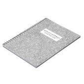 Elegant Silver Glitter Notitieboek (Linkerzijde)