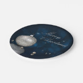 Elegant Silver Glitter Ornament - Bord papier (Gekanteld)