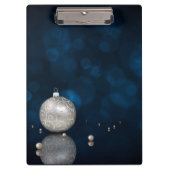 Elegant Silver Glitter Ornament - Klembord (Voorkant)