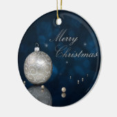 Elegant Silver Glitter Ornament - Ornament (Links)