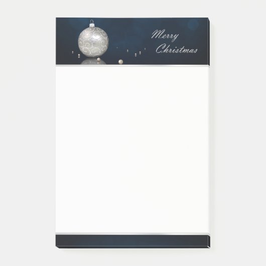 Elegant Silver Glitter Ornament - Post-it® notes (Voorkant)
