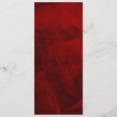 Elegant Silver Glitter over het menu Rood huwelijk (Achterkant)