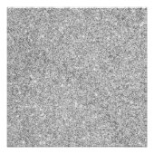 Elegant Silver Glitter Poster (Voorkant)