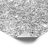 Elegant Silver Glitter Poster (Hoek)