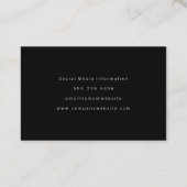 Elegant Silver Glitter Scribble Visitekaartje (Achterkant)