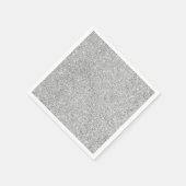 Elegant Silver Glitter Servetten (Hoek)