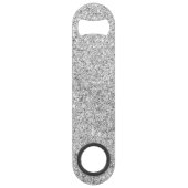 Elegant Silver Glitter Speed Flessenopener (Voorkant)