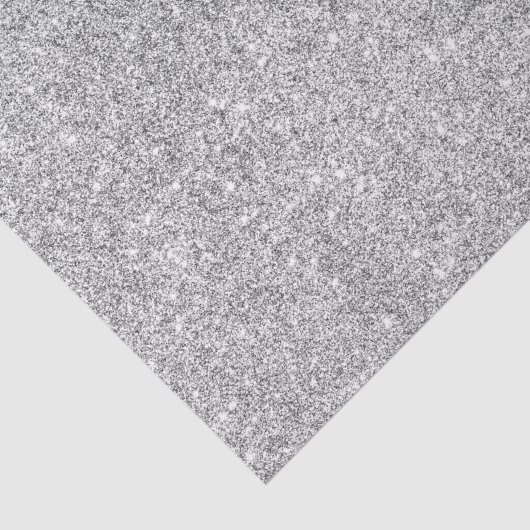 Elegant Silver Glitter Tissuepapier (Detail)