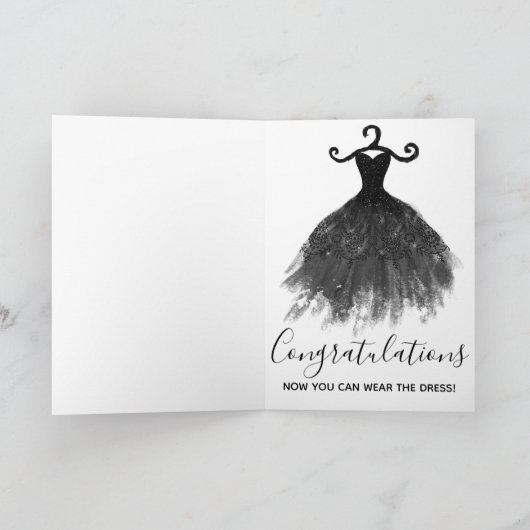 Elegant Silver Glitter U kunt het Afstudeerder van Kaart (Binnen)